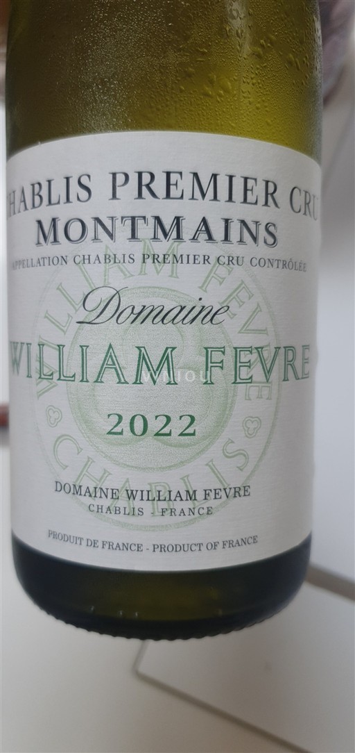 Borgoña Chablis Premier Cru Domaine William Fèvre Montmains 2022