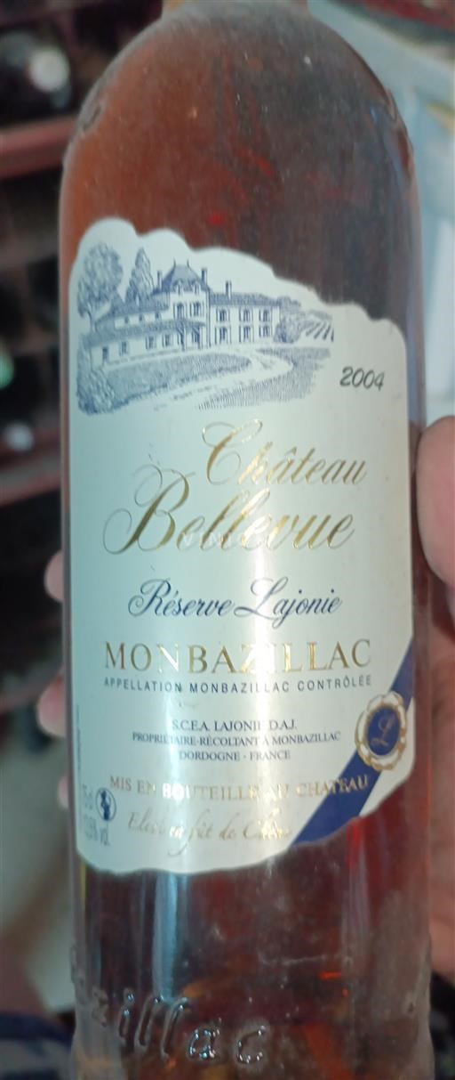 Zuidwest-Frankrijk Monbazillac Château Bellevue Réserve Lajonie 2004