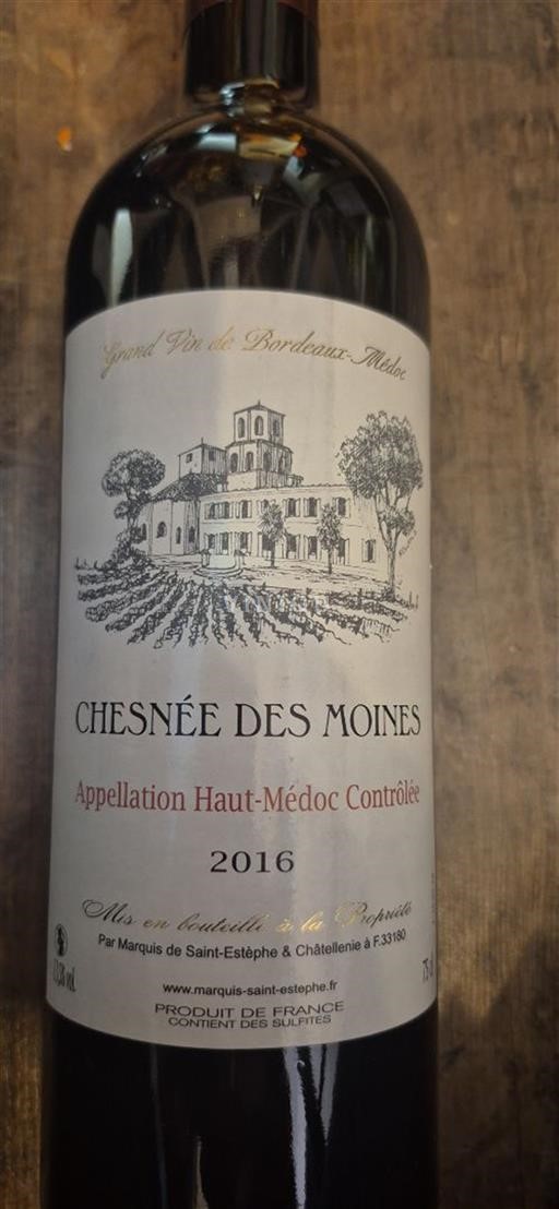 Bordeaux Haut-Médoc Marquis de Saint-Estèphe Chesnée des Moines 2016
