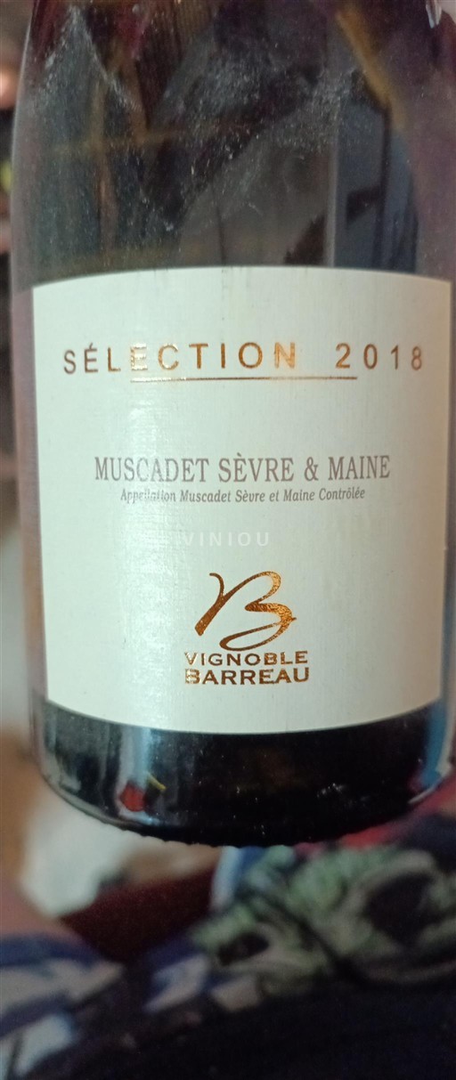 Thung lũng sông Loire Muscadet Sèvre et Maine Vignoble Barreau Sélection 2018