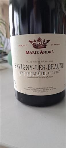 Borgoña Savigny-lès-Beaune Premier Cru Marie André Les Peuillets Sin añada