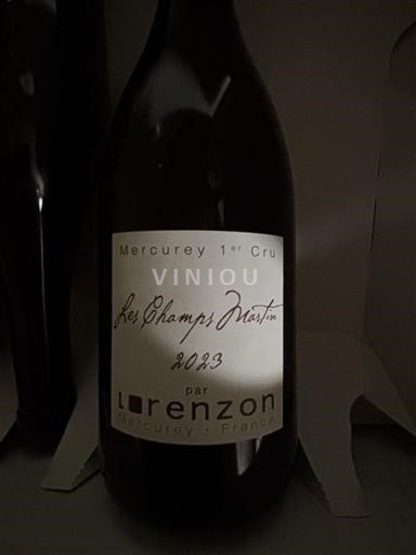 Bourgogne Mercurey Premier Cru Domaine Bruno Lorenzon Les Champs Martin 2023