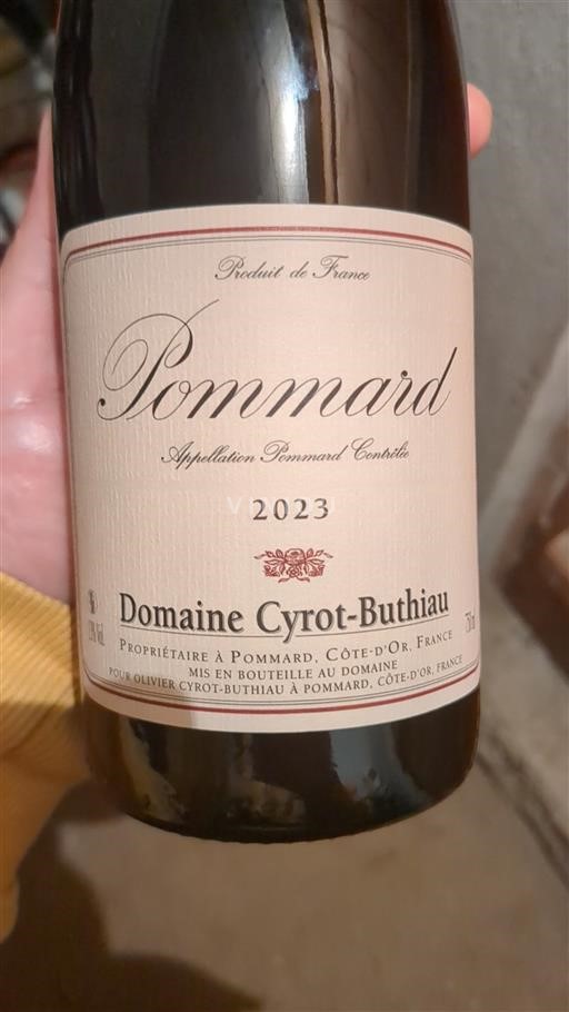 Borgoña Pommard Domaine Cyrot-Buthiau 2023