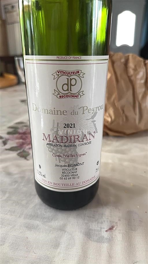 Zuidwest-Frankrijk Madiran Domaine Peyrou Vielles Vignes 2021