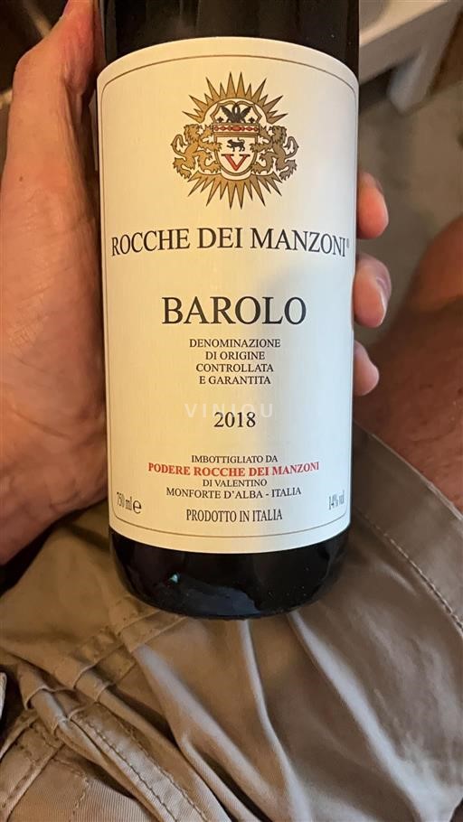 Piedmont Barolo Rocche dei Manzoni 2018