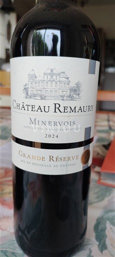 Languedoc Minervois Château Remaury Grande Réserve 2024