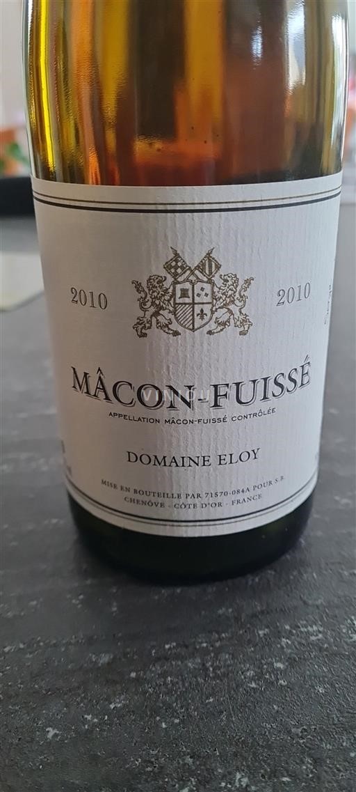 Burgundsko Mâcon a mâconské vesnice Domaine Eloy 2010