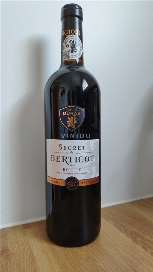 Zuidwest-Frankrijk Côtes-de-duras Cote de Duras Secret de Berticot 2019
