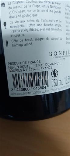 Langvedok La Clape Château Capitoul 2023