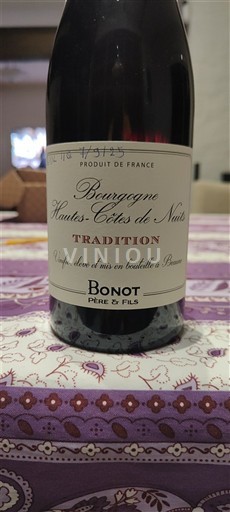 Bourgogne Ikke specificeret Grand Cru Bonot Père & Fils Tradition 2023
