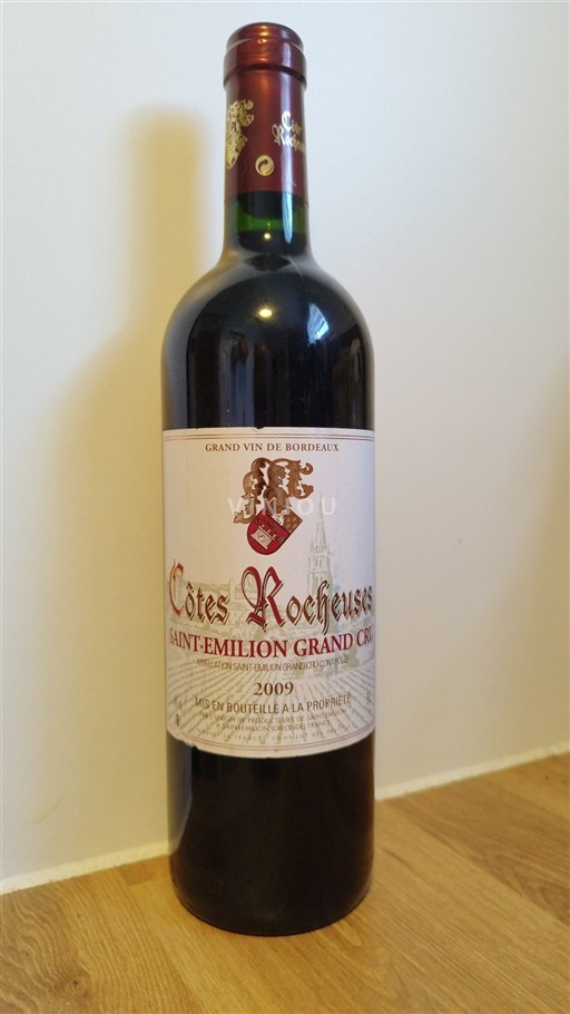 Vin Rouge sec Cotes Rocheuses 2009 France Bordeaux Saint-Émilion AOC Grand Cru