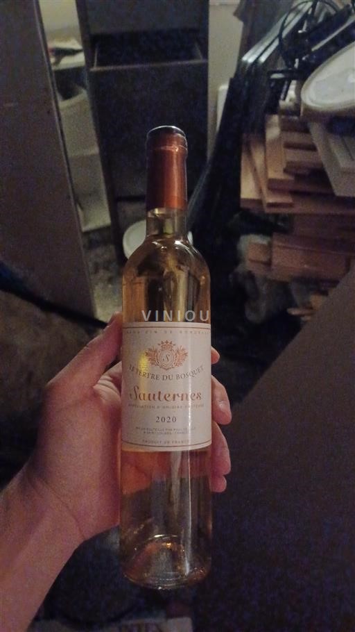 Bordeaux Sauternes Le Tertre du Bosquet 2020