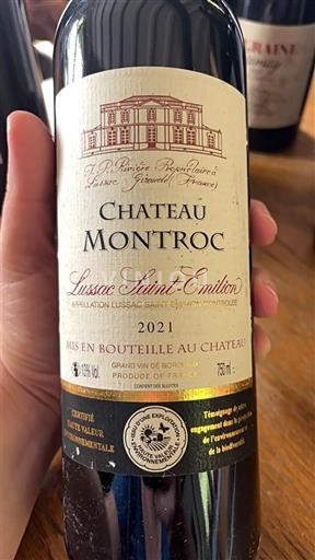 Burdeos Lussac-Saint-Émilion Château Montroc 2021