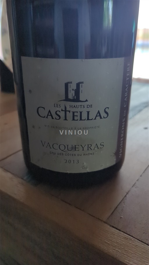 Rona dolina Vacqueyras Les Hauts de Castellas 2013