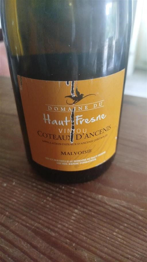 Loirevallei Coteaux d'Ancenis Domaine Haut Fresne Malvoisie Niet-geïntegreerd