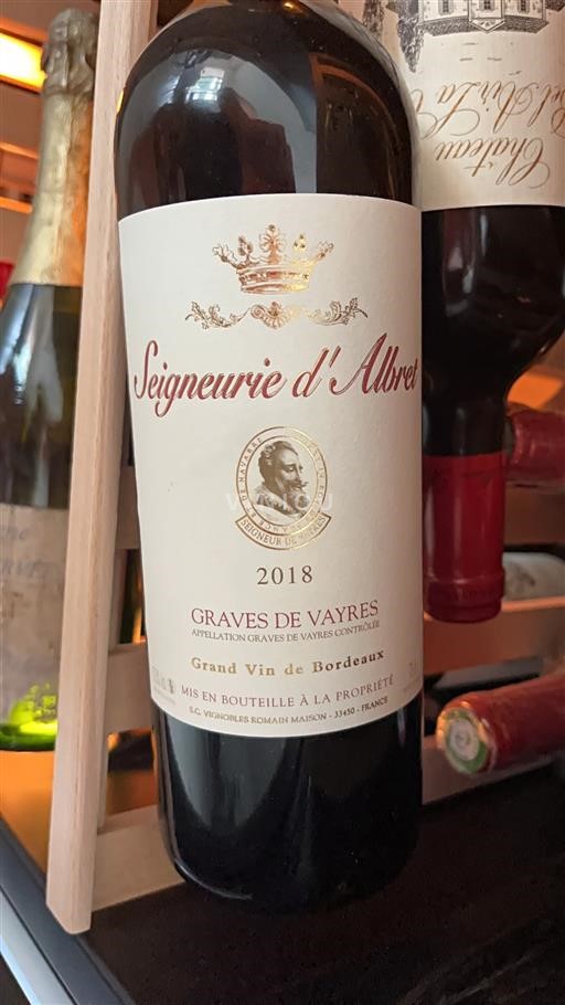 Bordeaux Graves-de-vayres Seigneurie Albret 2018