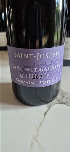 Rhône-dalen Saint-Joseph Domaine Pradelle Lieu Dit Gachon 2019