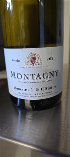 Bourgogne Montagny Premier Cru L & C Maitre 2023