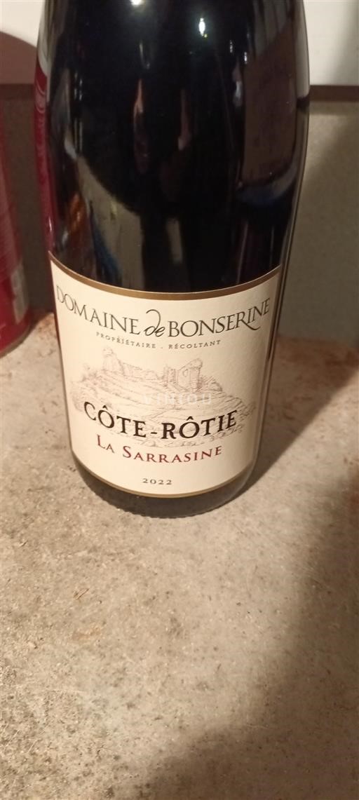 Vale do Ródano Côte-rôtie Domaine Bonserine La Sarrasine 2022