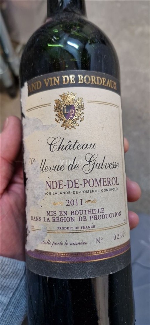 Bordeaux Lalande-de-pomerol Château Bellevue de Galvesse 2011