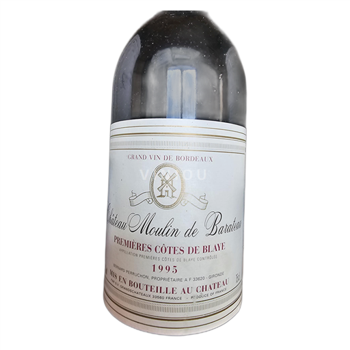 Bordeaux Ospecificerad Château Moulin de Baratou 1995