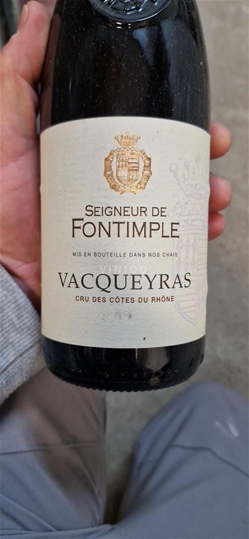 Rhônen laakso Vacqueyras Fontimple Seigneur de Fontimple 2023