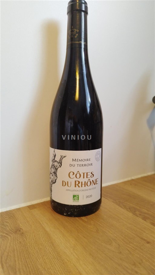 Vallée du Rhône Côtes-du-rhône Mémoire du Terroir 2020
