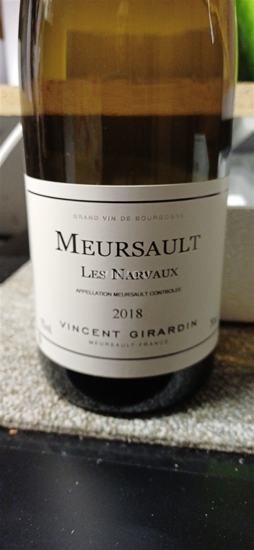 Bourgondië Meursault Vincent Girardin Les Narvaux 2018