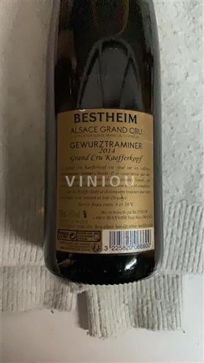Elzas Alsace Grand Cru Grand Cru Bestheim Grand Cru Kaefferkopf 2014