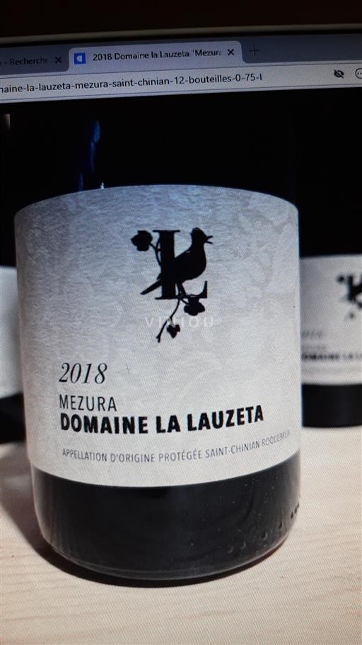 Languedoc Saint-Chinian Domaine La Lauzeta Mezura 2018