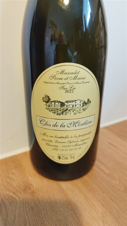 Thung lũng sông Loire Muscadet Sèvre et Maine Clos de la Mortière 2022