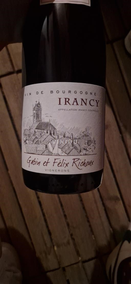 Bourgondië Irancy Grand Cru Gabin et Félix Richoux Niet-geïntegreerd