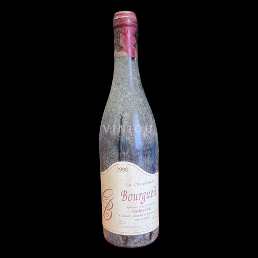Vin Rouge sec La Charpenterie A. Caslot - Bourdin 1990 France Vallée de la Loire Bourgueil AOC
