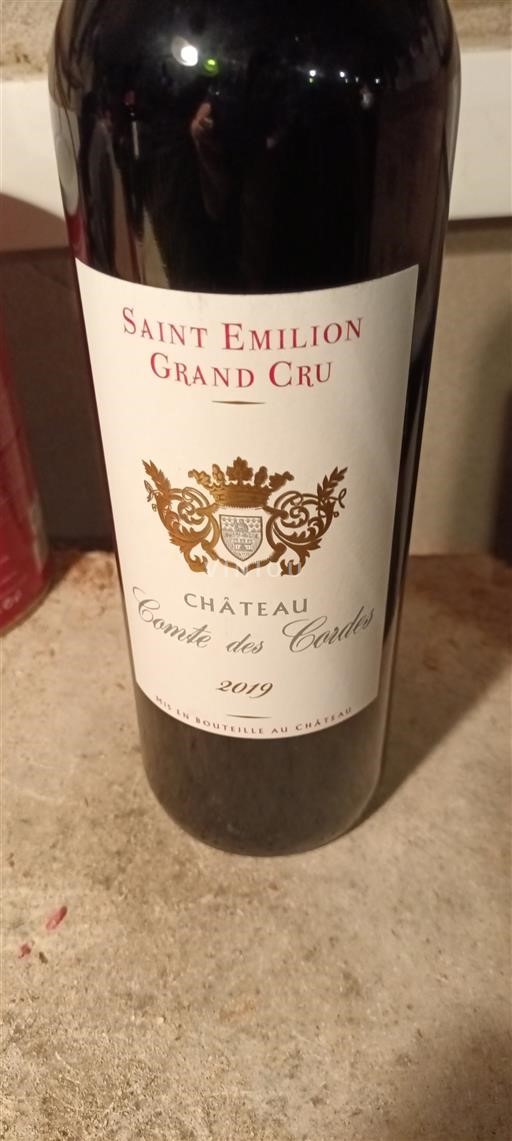 Bordeaux Saint-Émilion Grand Cru Château Comte des Cordes 2019