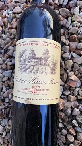Bordeaux Blaye-Côtes-de-Bordeaux Château Haut-Meneau Ikke årgangsbestemt