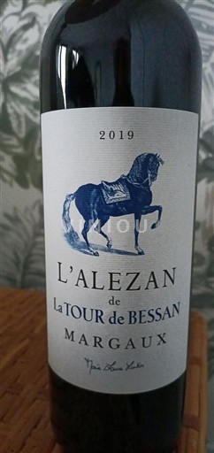 Bordeaux Margaux La Tour de Bessan L'Alezan 2019