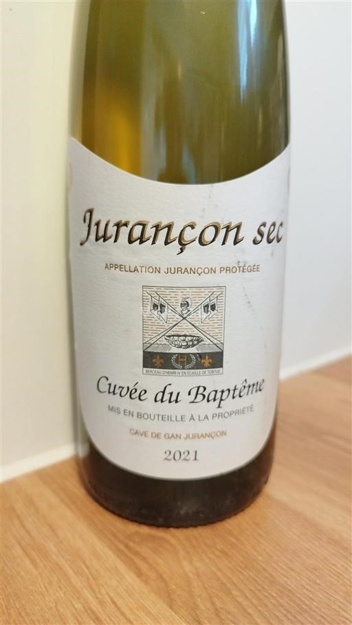 Sud-Ovest Jurançon Cave de Gan Jurançon du Baptême 2021