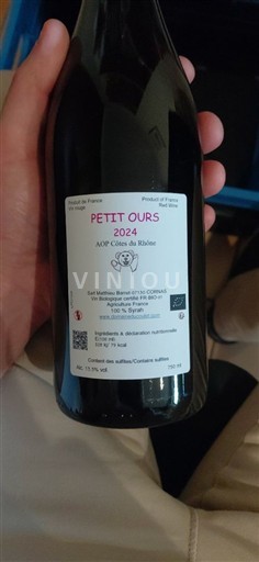 Valle del Rodano Côtes-du-Rhône Matthieu Barret Petit Ours 2024