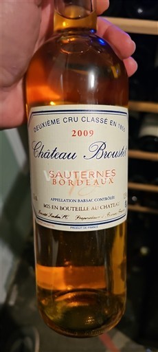 Burdeos Barsac Grand Cru Château Broustet 2009