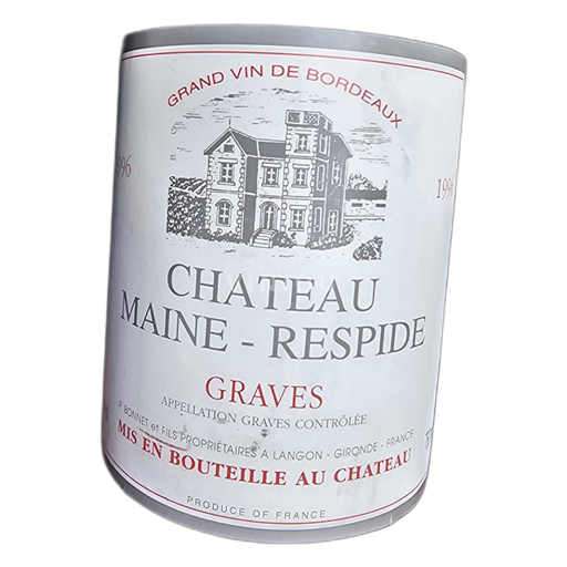 Bordeaux Graves Château Maine-Respide 1996