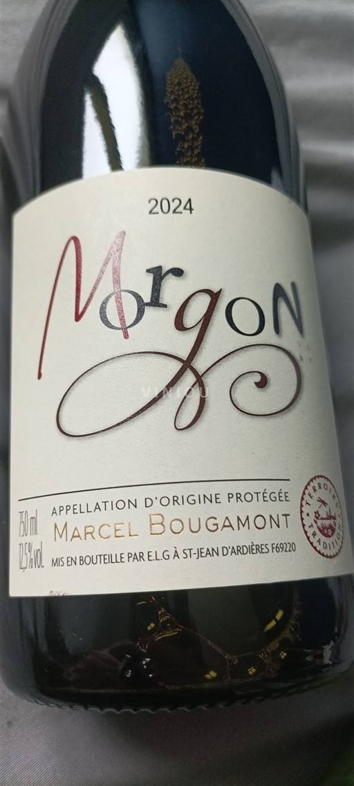 Vin Rouge sec Marcel Bougamont 2024 France Beaujolais Morgon AOC