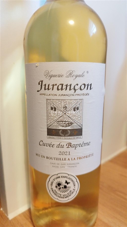 Sud-Ovest Jurançon Viguerie Royale du Baptême 2021