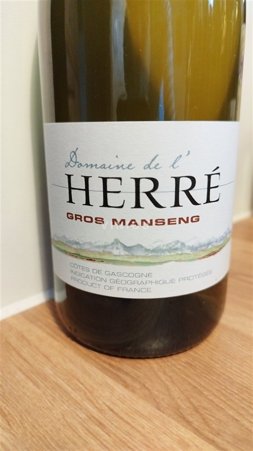 Sud-Ovest Côtes de Gascogne Domaine L'Herré Gros Manseng 2021