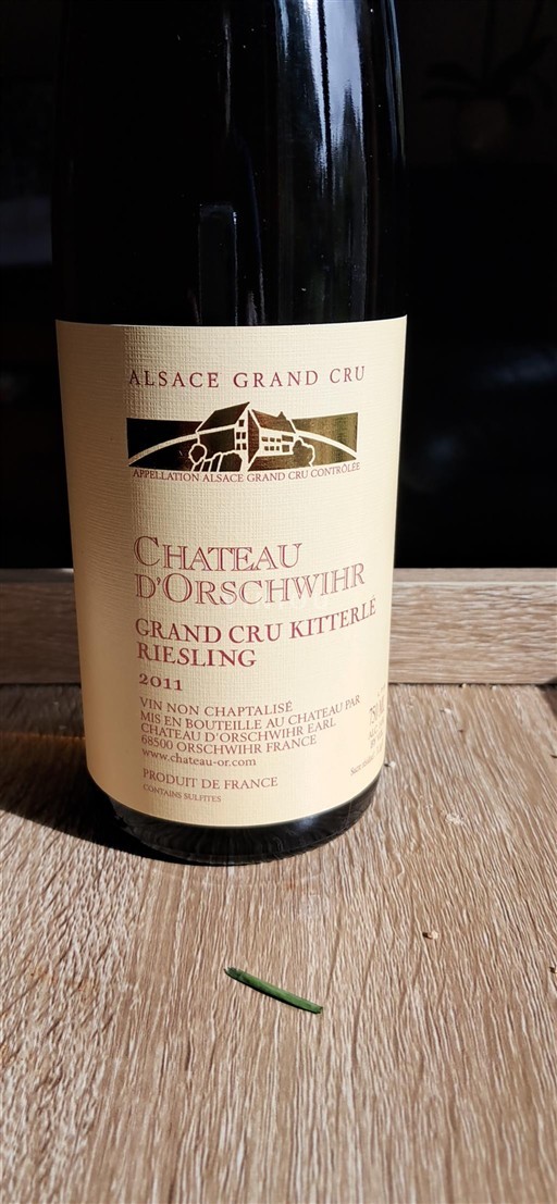 Alsace Alsace Grand Cru Grand Cru Château Orschwihr Grand Cru Kitterlé Riesling 2011