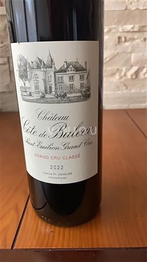 Bordeaux Saint-Émilion Grand Cru Château Côte de Baleau 2022