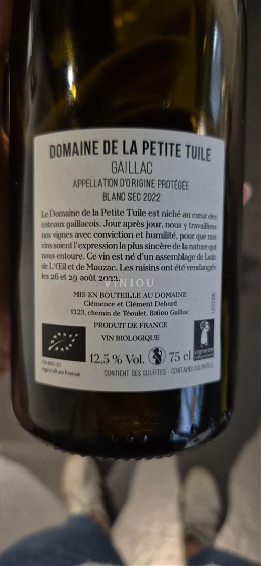 Sudoeste Gaillac Domaine La Petite Tuile 2022