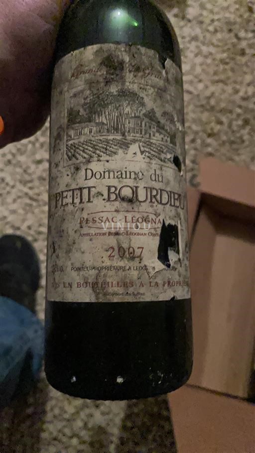 Bordeaux Pessac-Léognan Domaine Petit Bourdie 2007