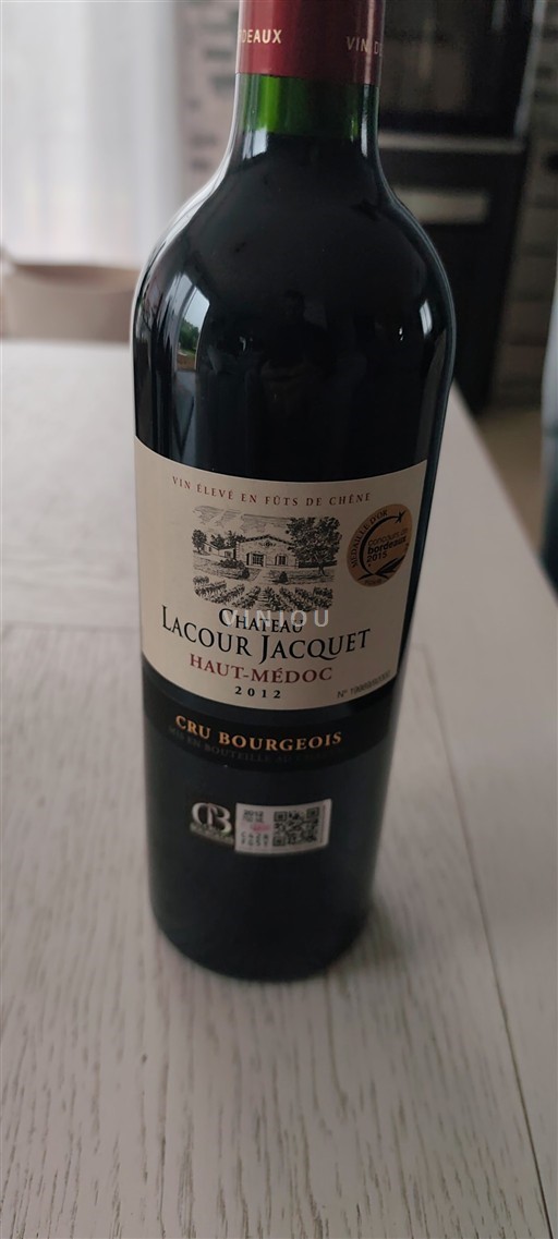 Bordeaux Haut-Médoc Cru Bourgeois Château Lacour Jacquet 2012