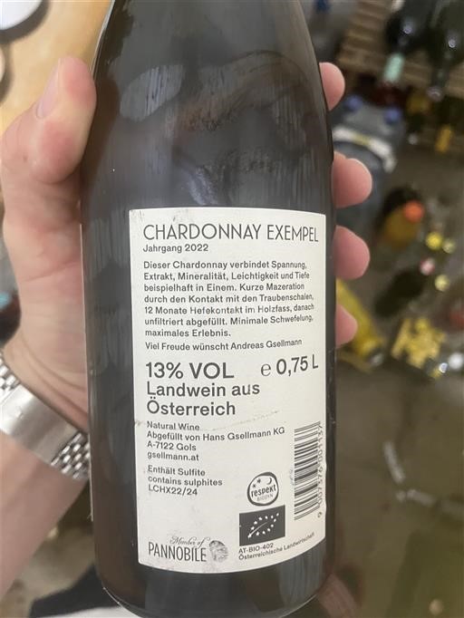 Gradišce Ni doloceno Hans Gsellmann Chardonnay Exempel 2022