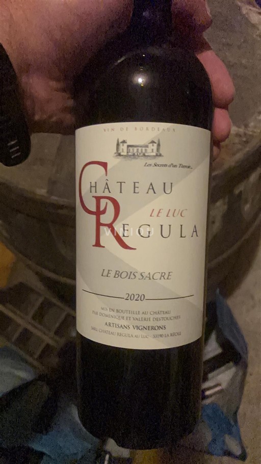 Bordeaux Château Le Luc Regula Le Bois Sacré 2020